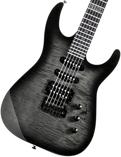 Fesley Guitarra eléctrica, kit de guitarra eléctrica de cuerpo sólido de tamaño completo, pastilla HSS con división de bobina, cuerpo de álamo,