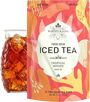 Tropical Mango Fresh Brew Iced Tea Bags, 15 count