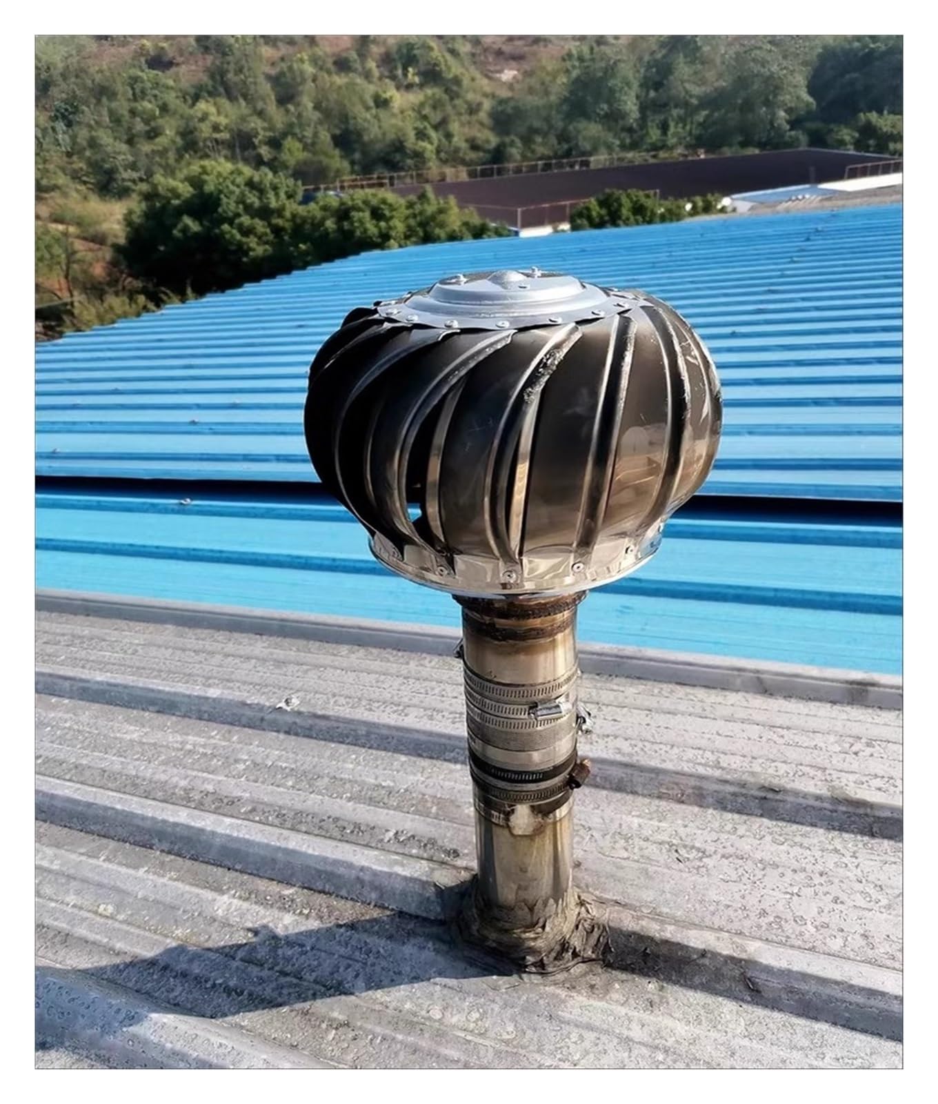 Hottes d'aération écoénergétiques en inox durable pour conduits de toiture