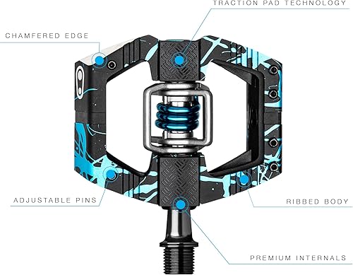 Miniatura 3 de Crankbrothers Mallet E Mountain Bike Pedals - Splatter Collection - MTB Enduro Optimized Platform - Clip-in System Pair of Bicycle Mountain Bike