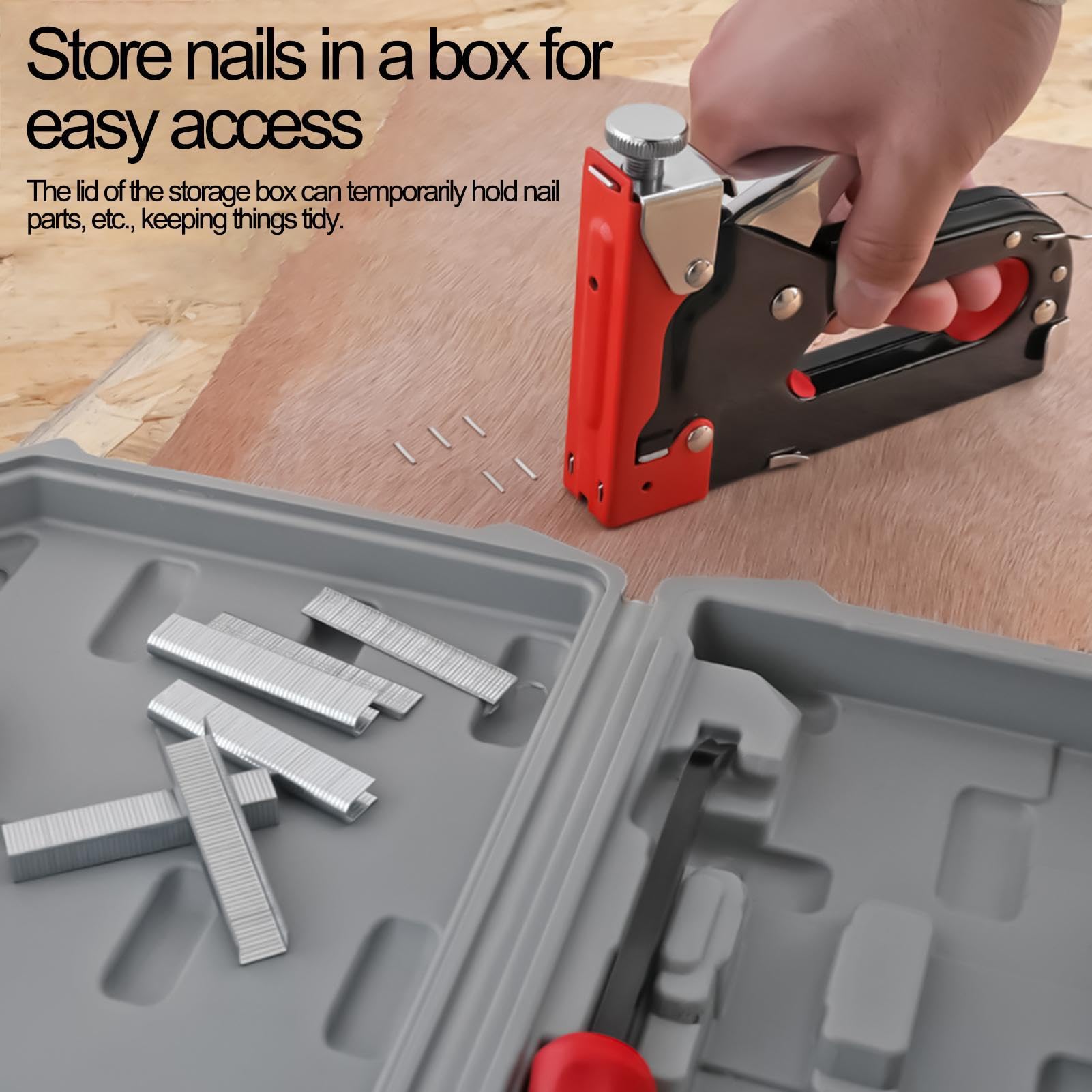 Chiodatrice Manuale Kit Sfila Graffette per Legno