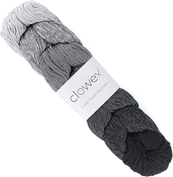 7 Colored Gradient Braided Cotton Macrame Cord, 3mm x 218 yds Variegated Artisan Macrame Yarn, Rainbow Craft Cord, Multicolor Macrame Rope for Crocheting and Knitting