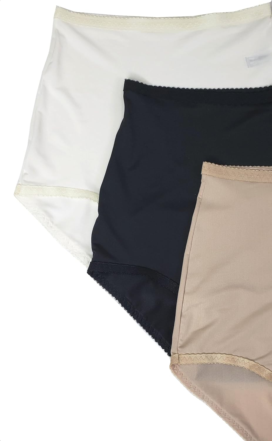 Shadowline Women's Panty Full Brief Nylon Spandex Underwear 17005-3 Pack
