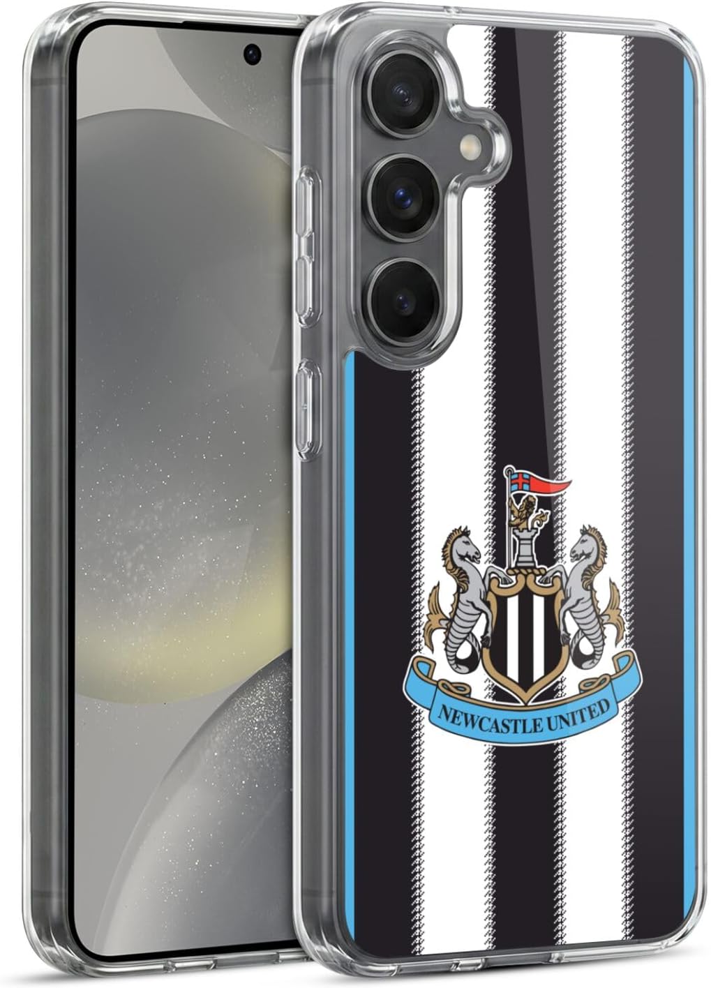 Head Case Designs Officially Licensed Newcastle United Football Club Home 2025/26 Crest Kit Gel Case [Military Grade Protection] Compatible with Samsung Galaxy S24 5G and Compatible with MagSafe