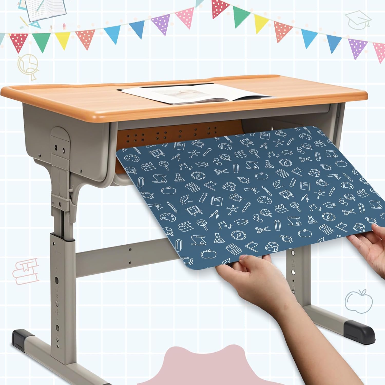 gisgfim 24 Pack Privacy Shields for Student in 12 Boho Colors Desk Dividers Durable Privacy Folders Testing Dividers Shield Study Boards Panel Partition for Classroom Teacher Back to School Supplies