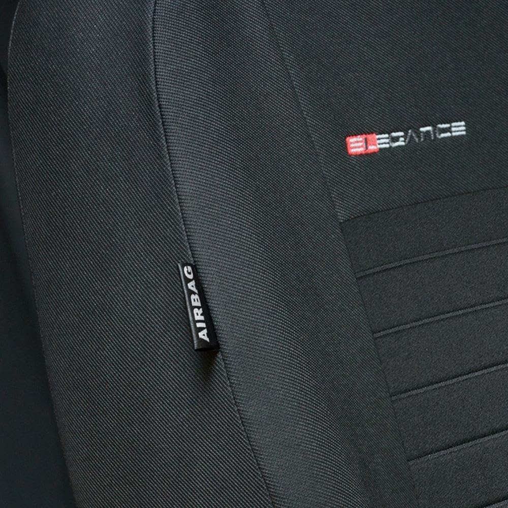 Mossa Housses de siège sur Mesure adaptées pour Renault Trafic II Van, Bus (2001-2014) Seulement Les sièges Avant - 1+2 - Housse Siege Voiture - Couverture Siege E4