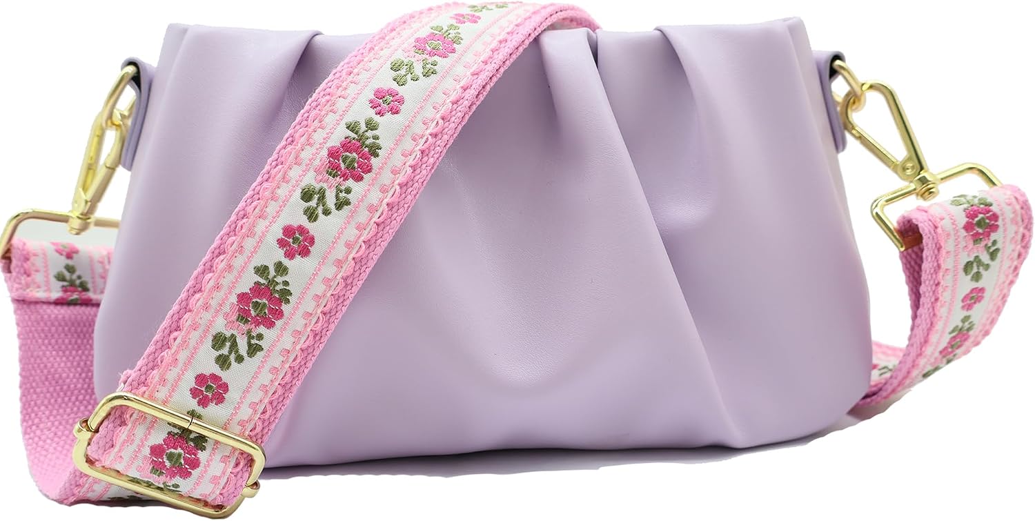 Crossbody Straps for Purses Wide Shoulder Bag Strap Adjustable Replacement Embroidery Purse Strap for Handbag Bags