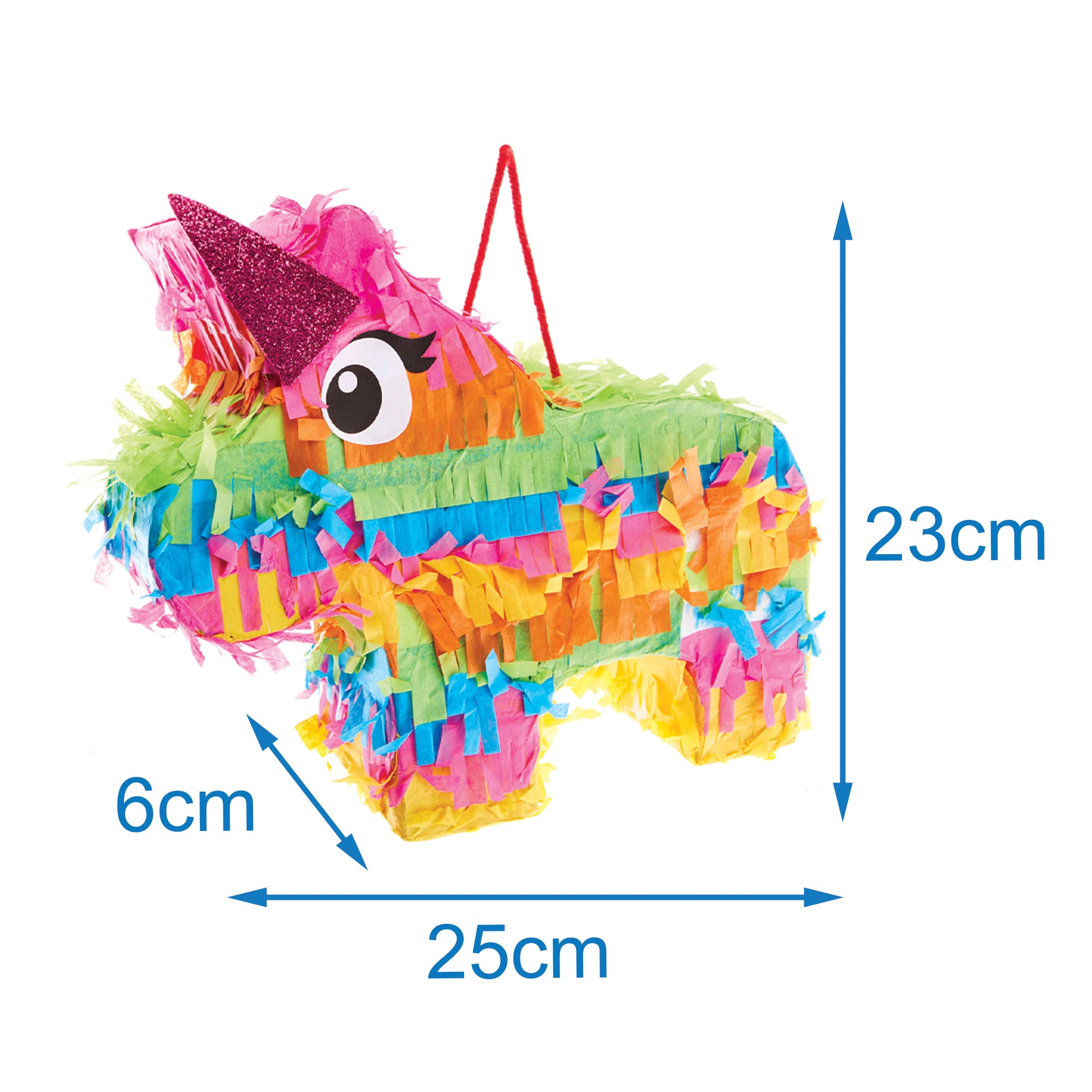 Baker Ross FX904 Rainbow Unicorn Pinata Kit - Pinata Game and Decoration for Kids Parties - Image 4