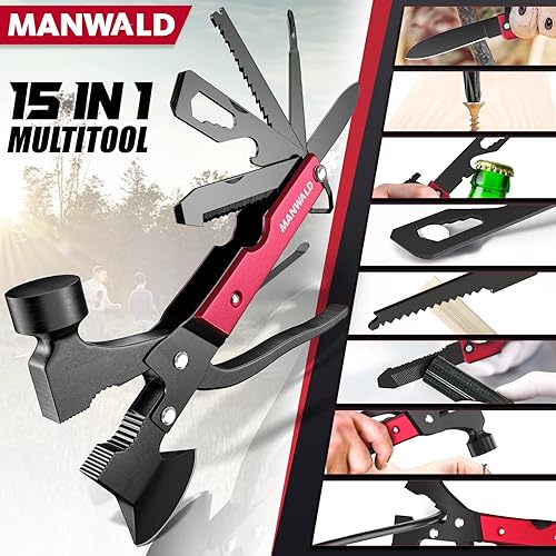 Miniatura 3 de Multi herramienta Accesorios de camping Equipo de supervivencia y equipo 15 en 1
