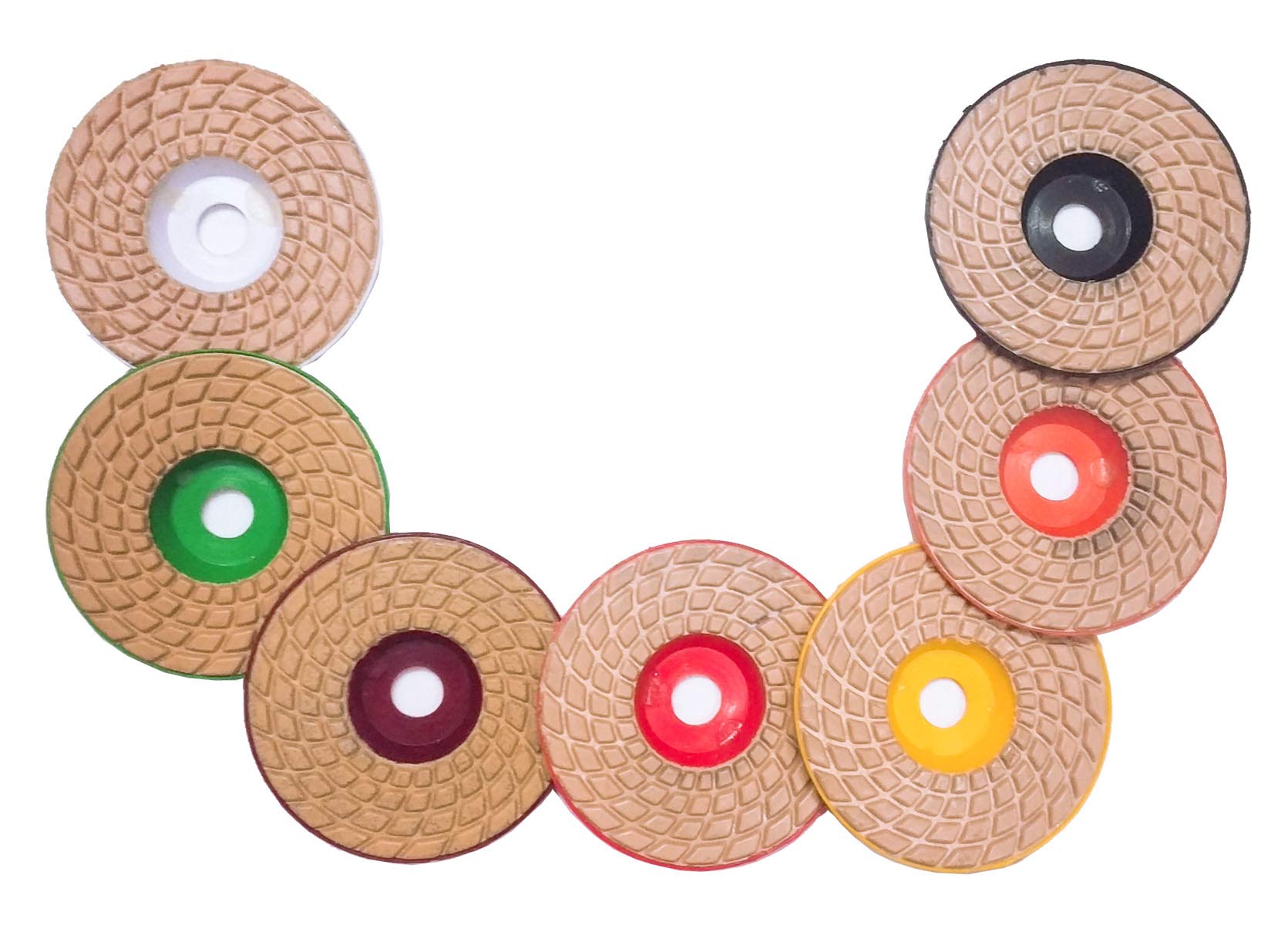 ISC 4" Diamond Wet/Dry Polishing Pads Set for Granite Stone Concrete Marble Floor Grinder Polisher 7 Pcs Grit# 0~6 MP Glass Polisher (4 inch) (B0867XNMKJ) Amazon Price History, Amazon Price Tracker