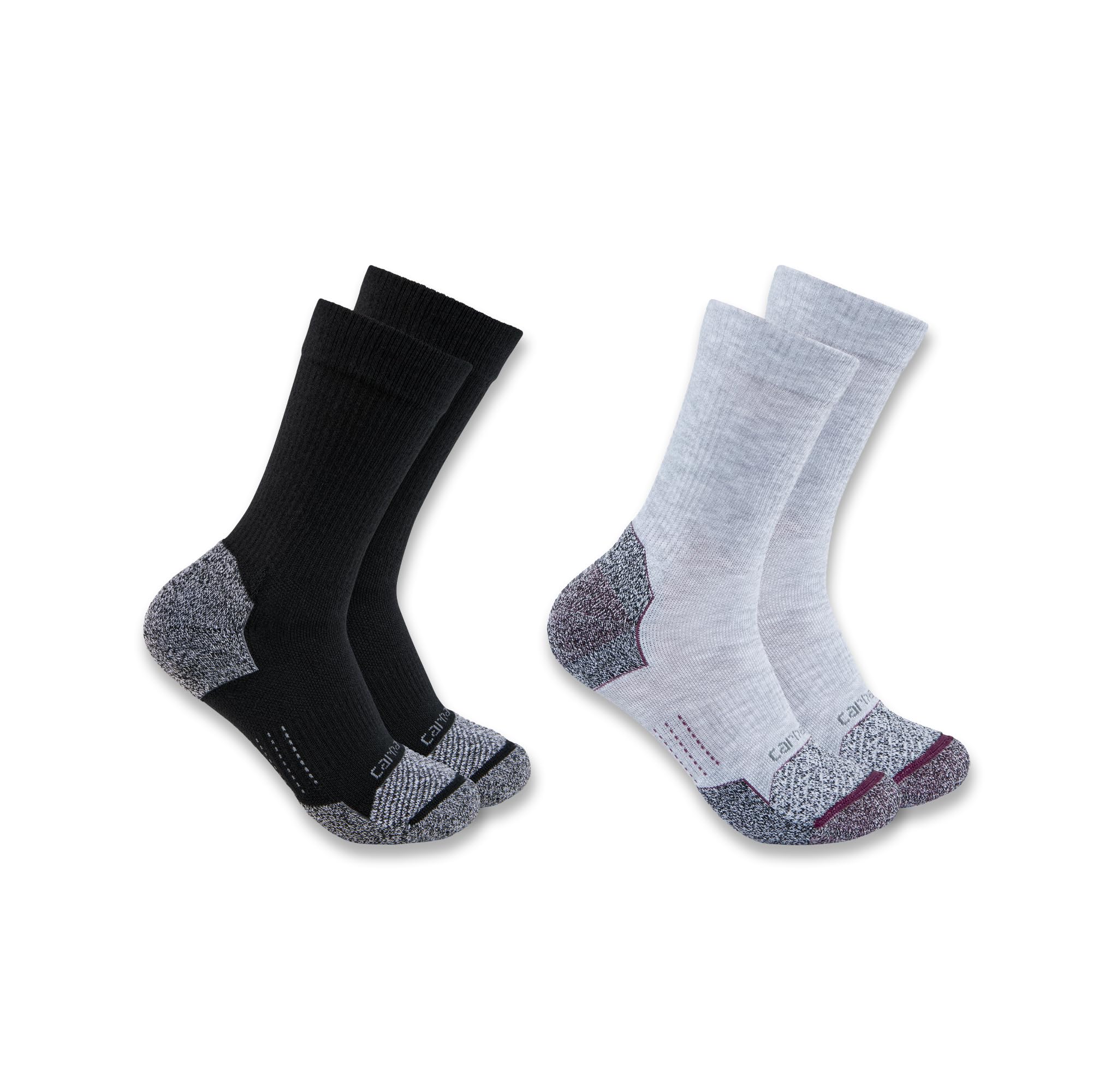 Carhartt Women's SC0812W Women's Force® Lightweight Crew Sock 2-Pack