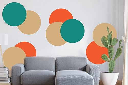 Miniatura 3 de Calcomanía de pared moderna de mediados de siglo, decoración retro de los años 70