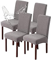 Vista 22 de Genina Fundas impermeables para sillas Parsons de comedor, fundas elásticas para sillas Parsons para comedor, cocina, funda protectora para silla