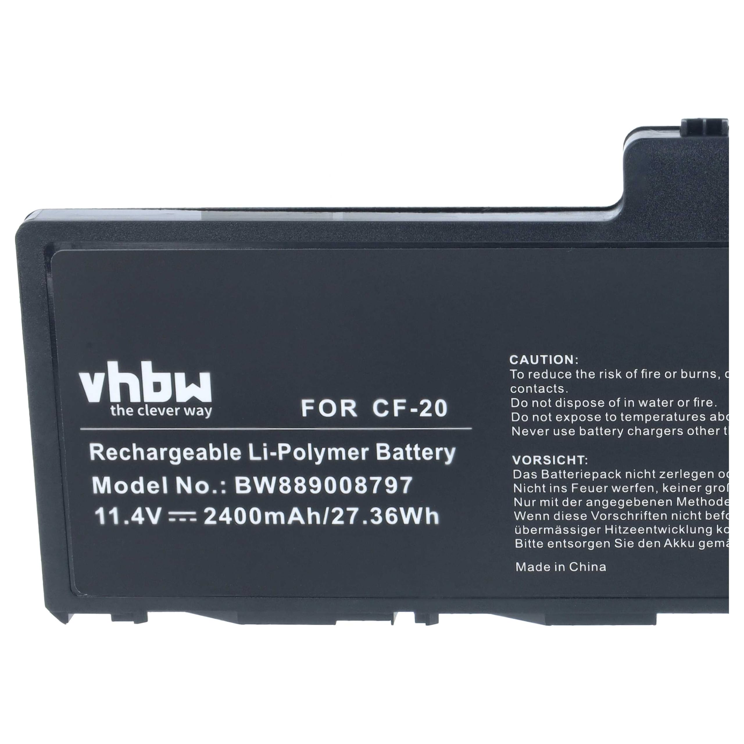 vhbw Batería Compatible con Panasonic Toughpad FZ-A2A200CA3, FZ-A2A203CA3