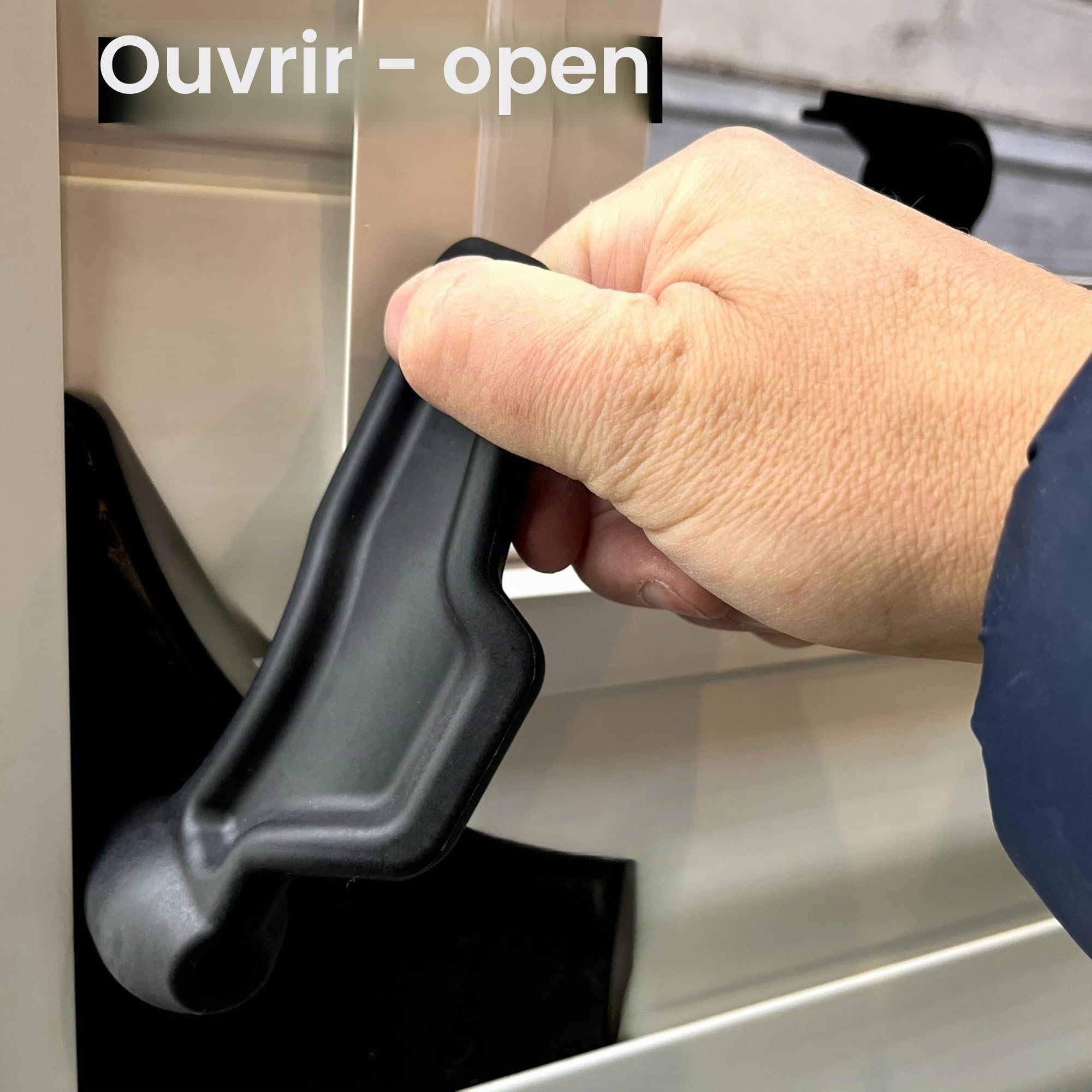Grande poignée ergonomique pour porte coulissante – Fiat Ducato/Peugeot Boxer/Citroën Jumper (2006-) – XXL, ultra robuste (nylon renforcé de fibres de verre)