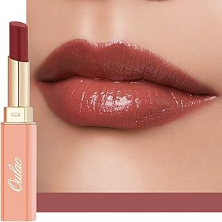 Oulac Moisturizing Shine Red Lipstick for Women, 2 in 1 Tinted Lip Balm ...