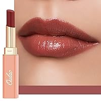 Vista 14 de Oulac Lápiz labial Warm Pink Shine - Lápiz labial hidratante con brillo, bálsamo labial con tinte, acabado jugoso con brillo transparente, fórmula