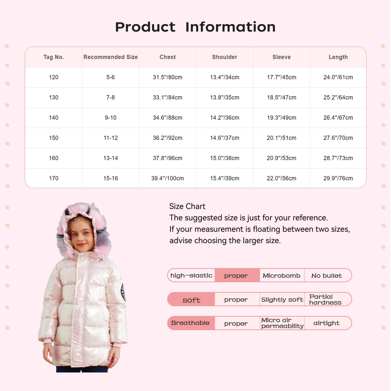 Freebily Chaqueta Acolchada con Capucha Metalizada Niña Abrigo Casual Cálida Brillante Abrigo Manga Larga con Cremallera Ropa Otoño Invierno