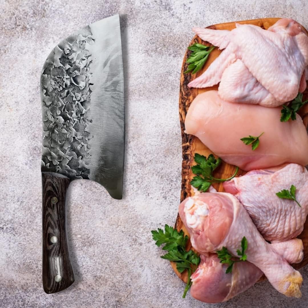 Oceans Secret Seahath - High Carbon Stainless Steel Butcher Knife | Meat Cleaver | Professional Chef's Knife | 8 Inch Knife | Chopper | Dicer | Cleaver 2