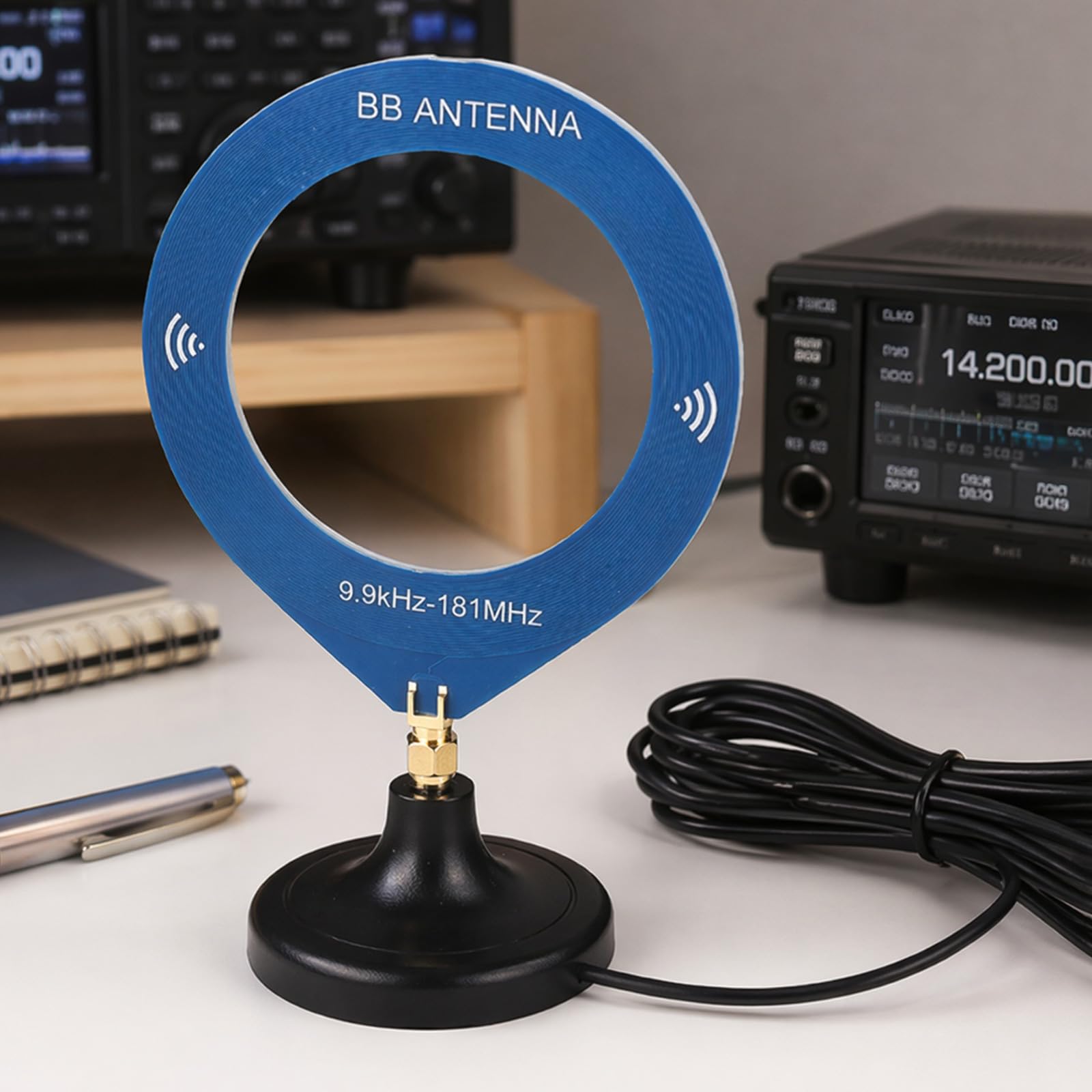 Antena pierścieniowa SMA Donut Podstawa do radia Walkie Talkie SDR 10kHz