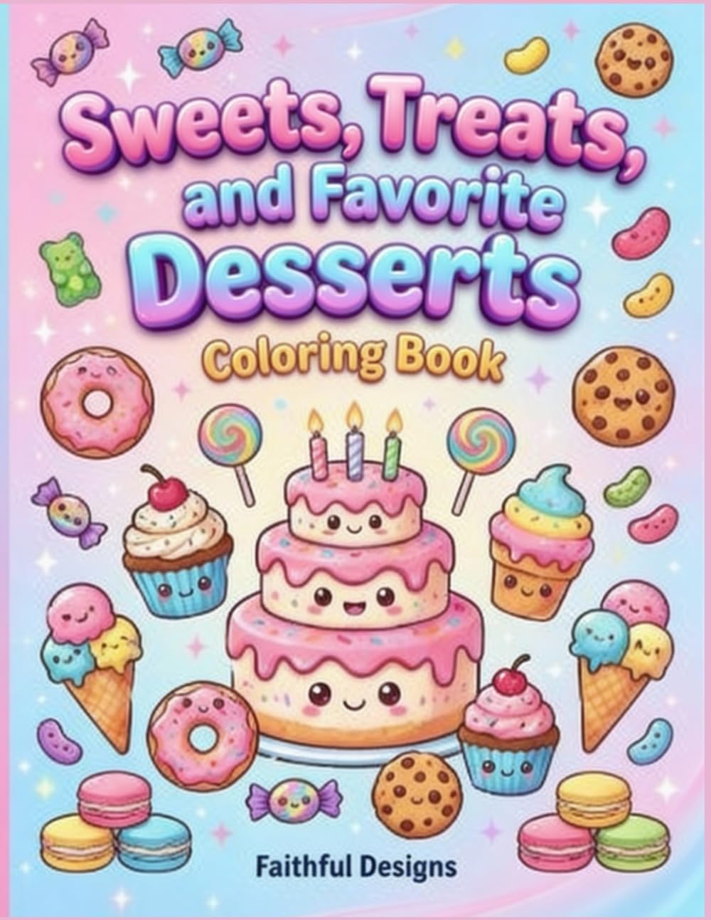 Sweats, Treats, and Favorite Desserts Coloring Book