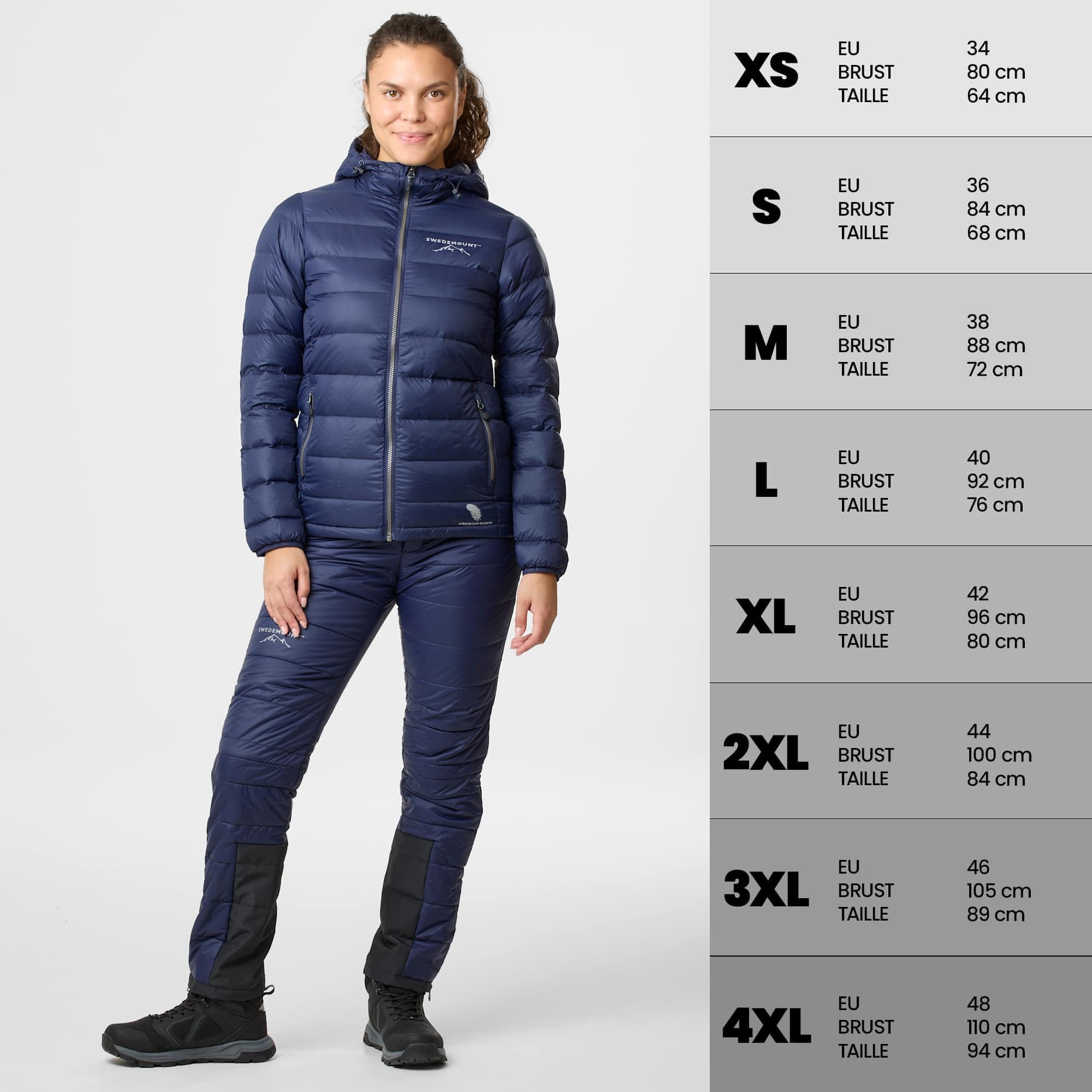 Swedemount Piumino Östersund 2.0 – leggero isolamento comprimibile con cerniera YKK Vislon per escursioni e tempo libero da donna