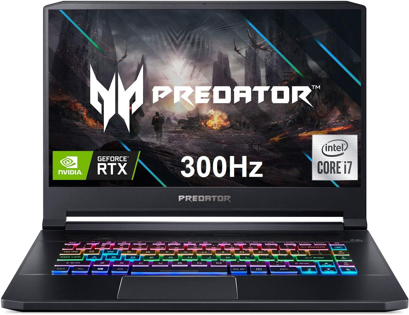 Predator Triton 500 PT515-52-73L3 Gaming Laptop, Intel i7-10750H, NVIDIA GeForce RTX 2070 SUPER, 15.6" FHD NVIDIA G-SYNC Display, 300Hz, 16GB Dual-Channel DDR4, 512GB NVMe SSD, RGB Backlit KB