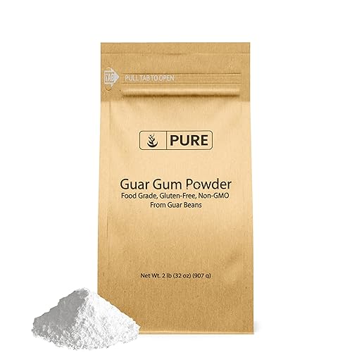 Pure Original Ingredients Goma de guar (2 libras) de guar, grado alimenticio, sin gluten