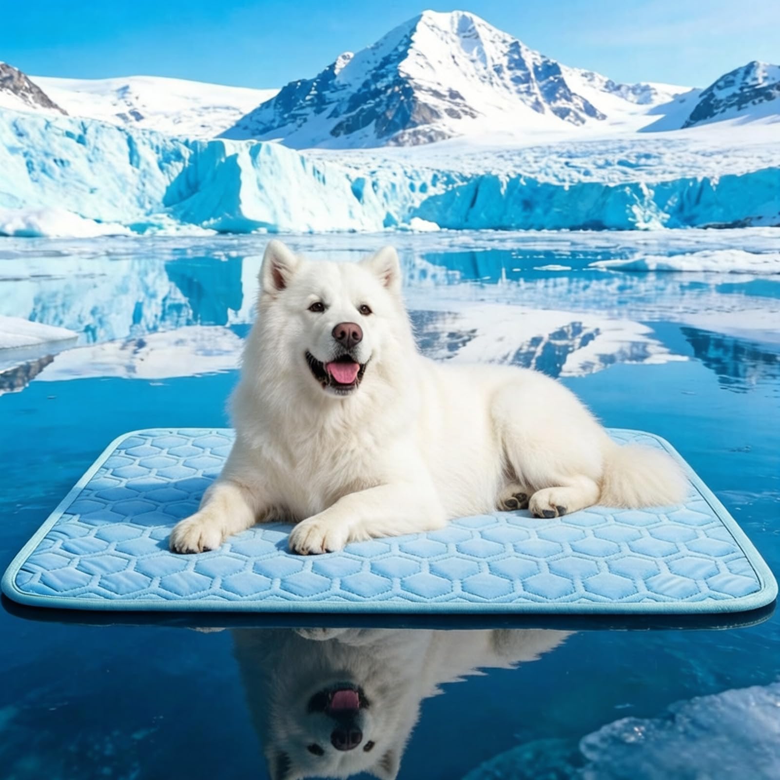 SISROL Arc-Chill Cooling Mat for Dogs & Cats, Anti-Slip Washable Cool Pad