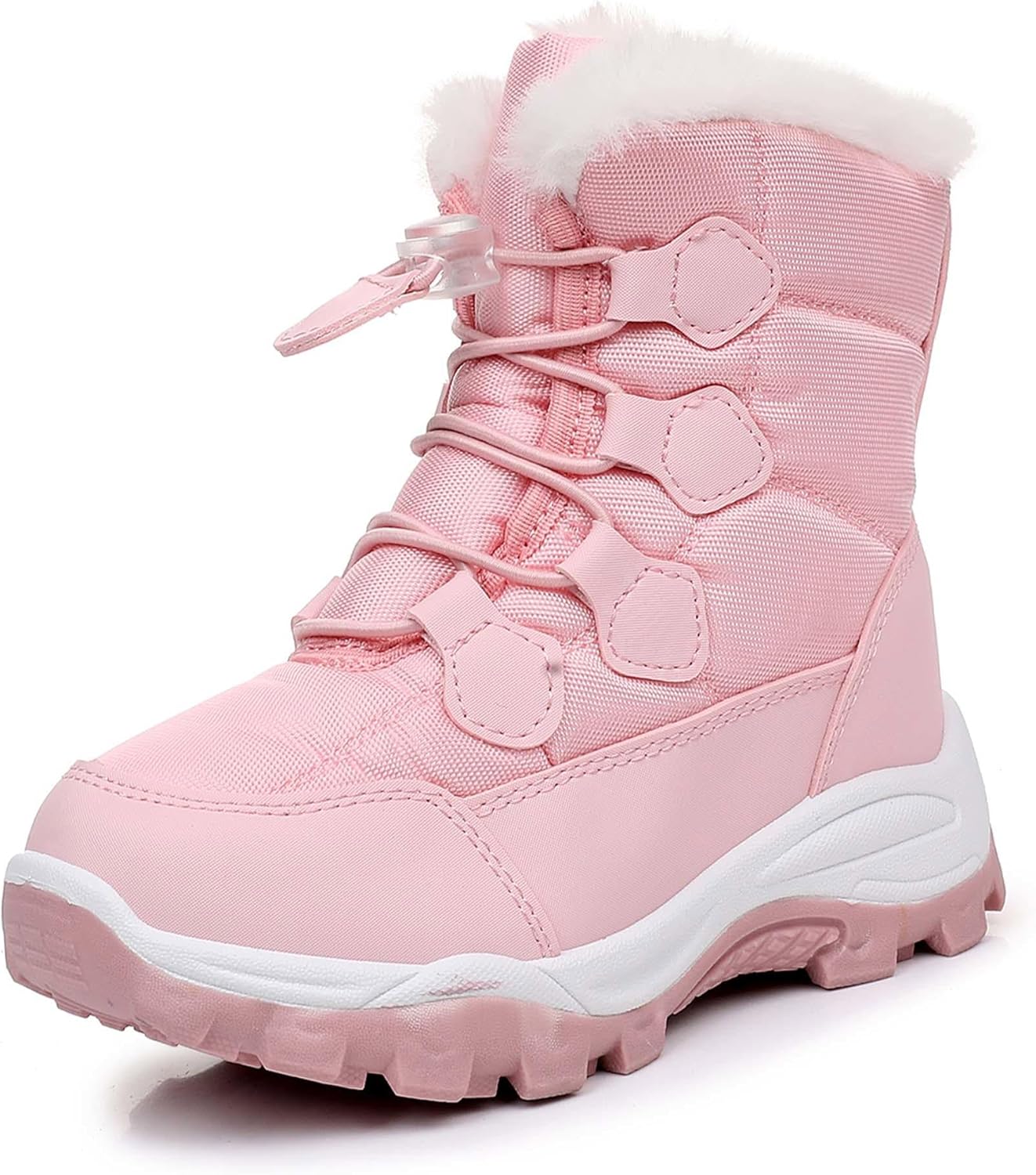 Ahannie Boys Girls Snow Boots Toddler Kids Winter Boots Water Resistant Cold Weather Shoes (Toddler/Little Kid)