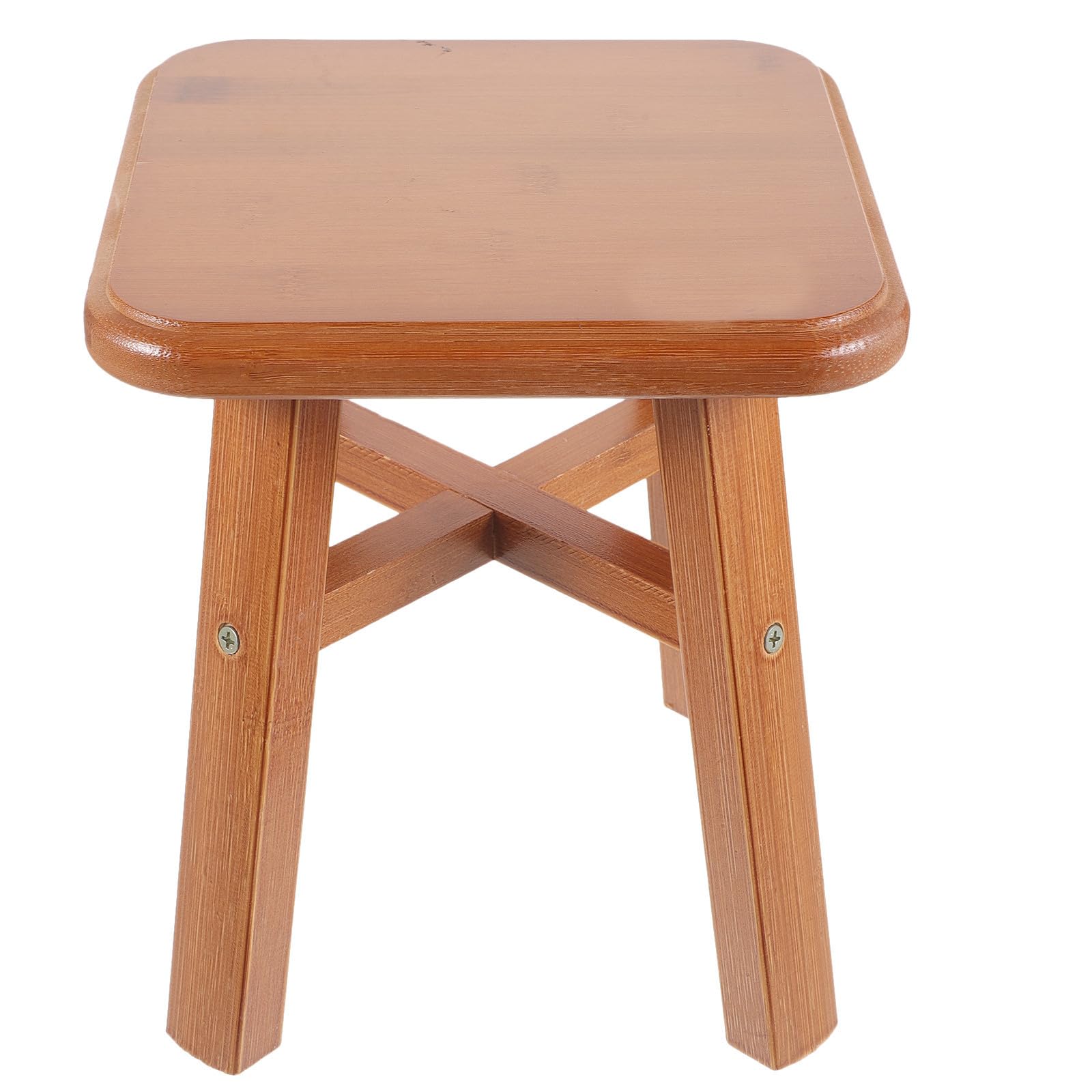 Tabouret en bois marron léger pour atteindre les objets en hauteur