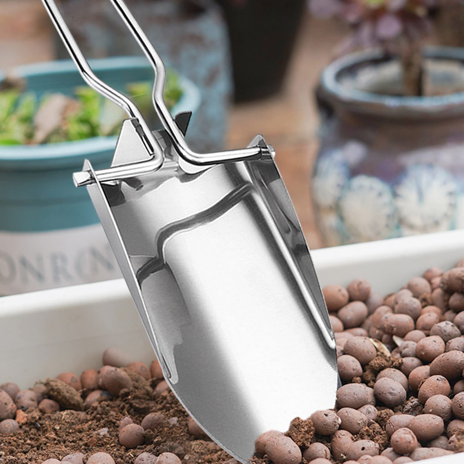 Mini Pelle Pliable et Pliante avec Sac de Rangement Outils de Jardinage en Acier Inoxydable Pelle de Camping Outils de Plantation de Jardinage