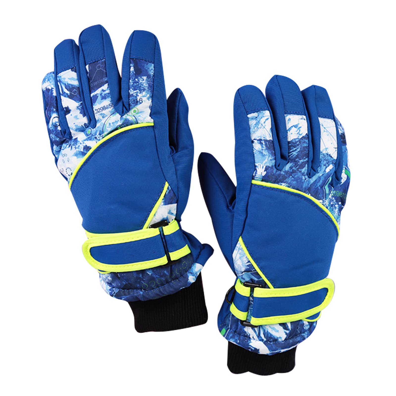 Gants de neige enfant M 6-8 ans imperméables et thermiques pour ski