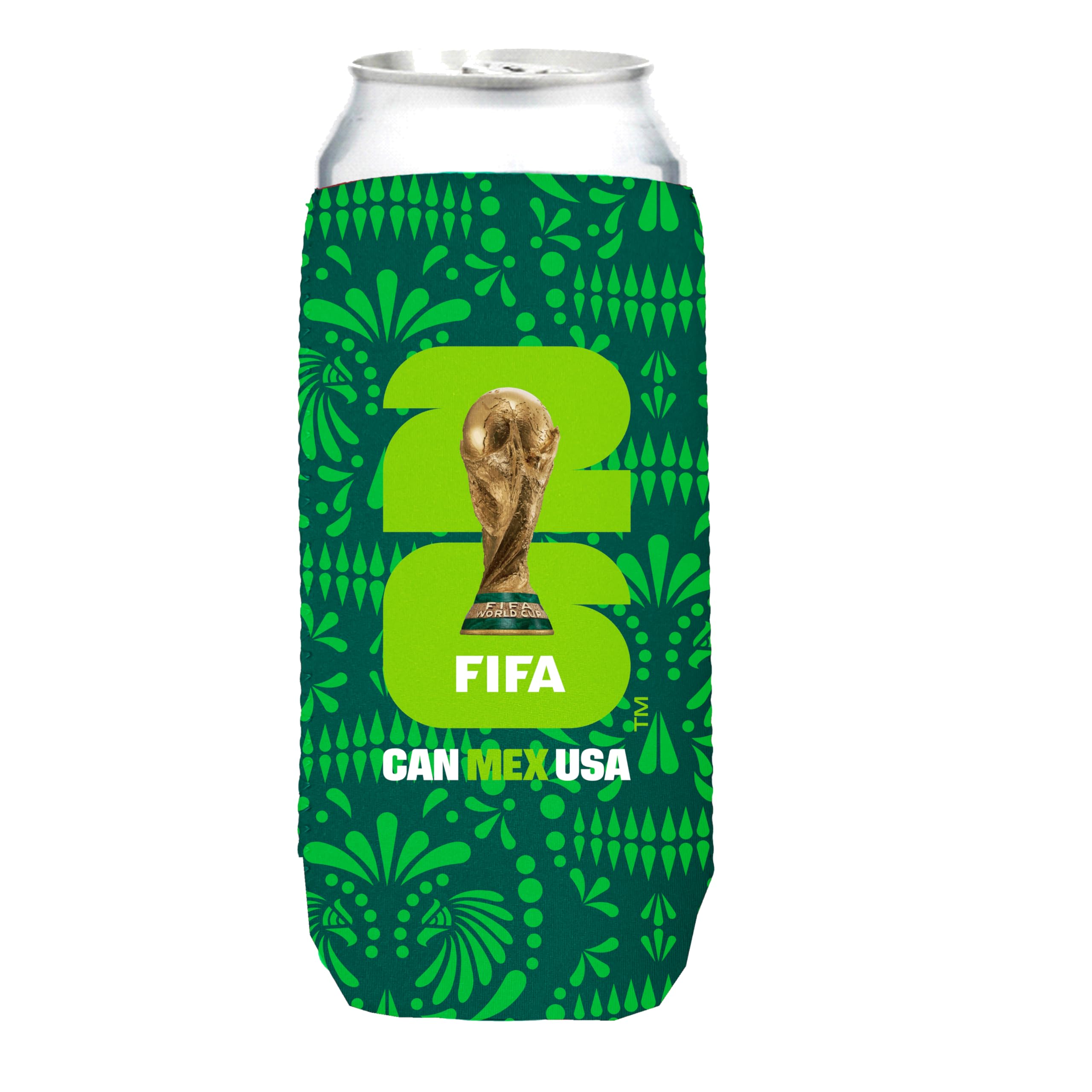 HONAV FIFA World Cup 2026 Team Mexico Insulated 25 oz Can Sleeve - Officially Licensed - Keeps Drinks Cold For Hours - Great Gift For Soccer Fans