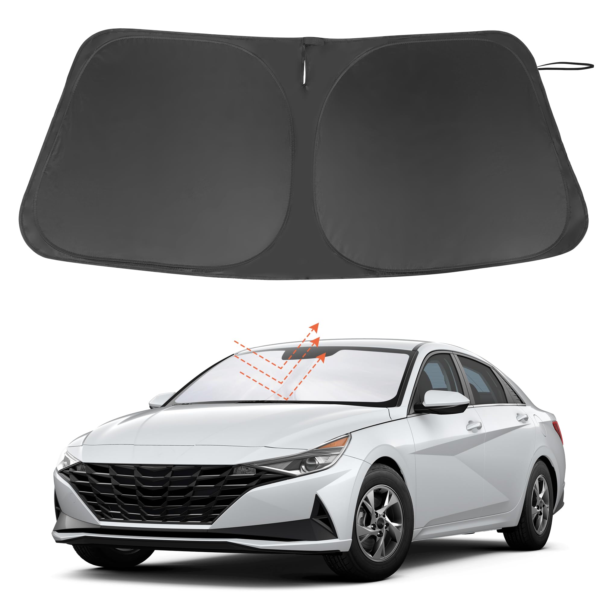 Windshield Sun Shade for 2021-2026 Hyundai Elantra Accessories