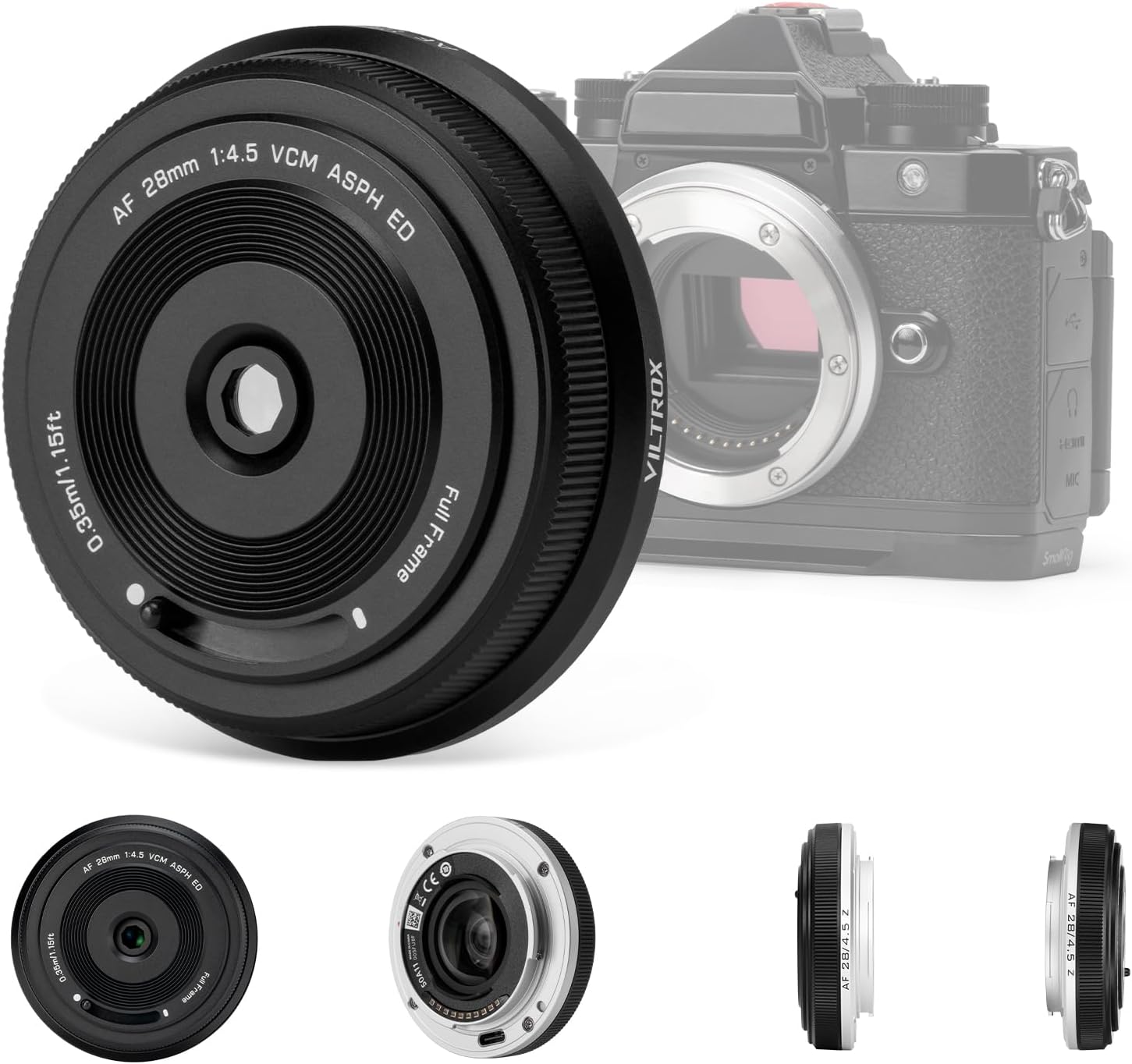 VILTROX 28mm F4.5 Ultra-Thin Pancake...