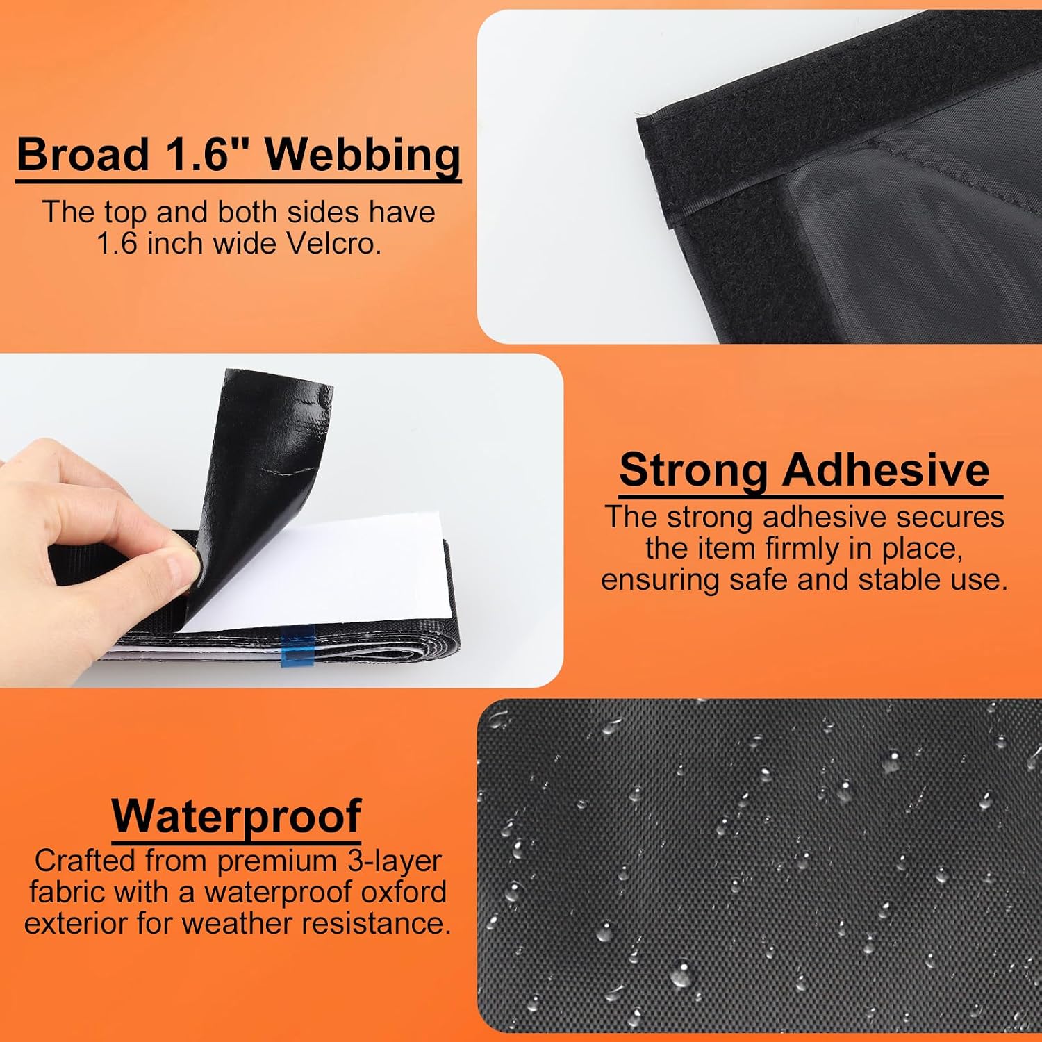 Magnetic RV Insulated Door Cover, Fit Door 30'' x 79'' (Curtain 33'' x 80''), RV Door Insulation Curtain for Winter, Waterproof Oxford Thermal Insulated Blanket for RV Camper Trailer, Black