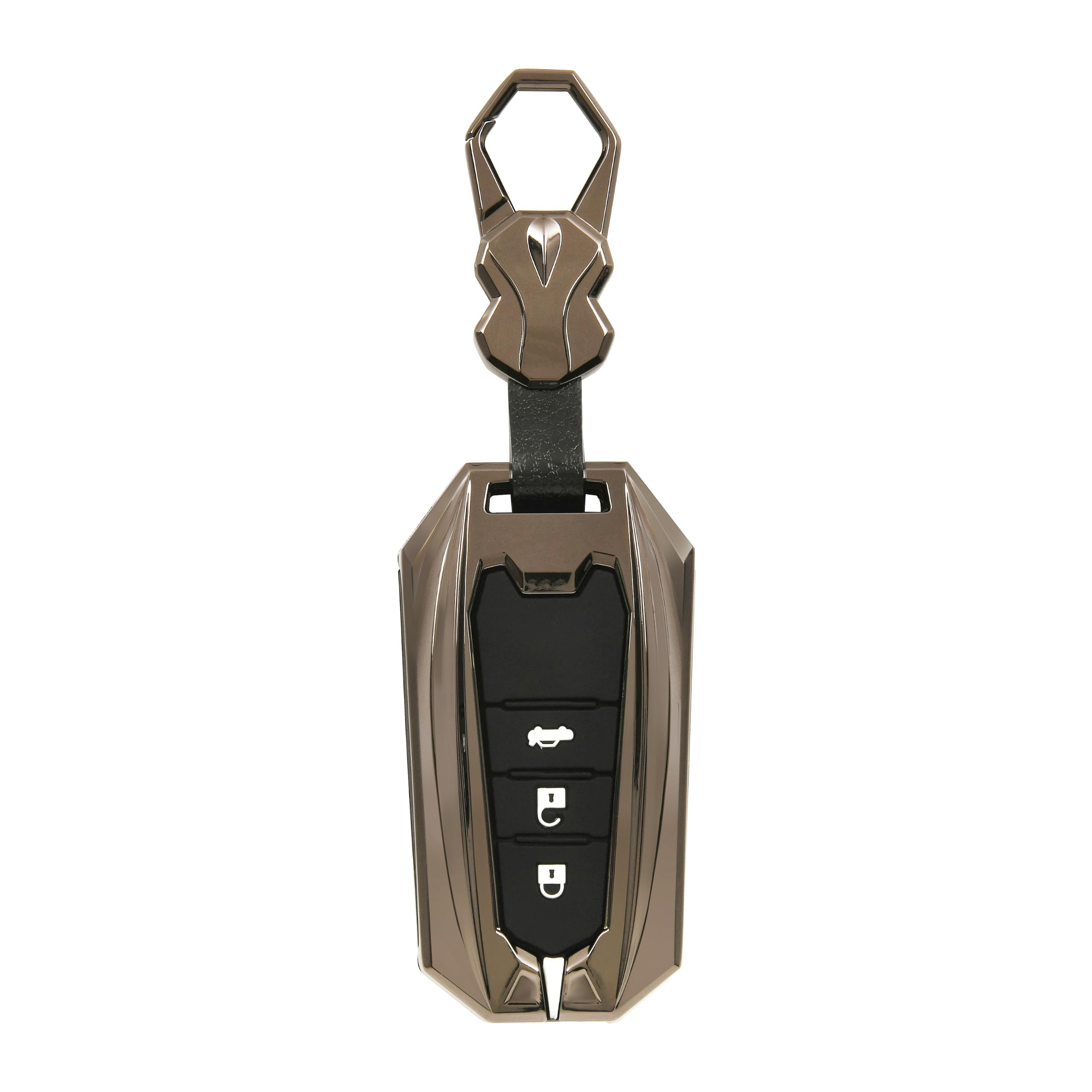 Key Cover Compatible with Toyota Fortuner | Fortuner Legender | Innova Hycross | Invicto 3 Button Smart Key-image-44