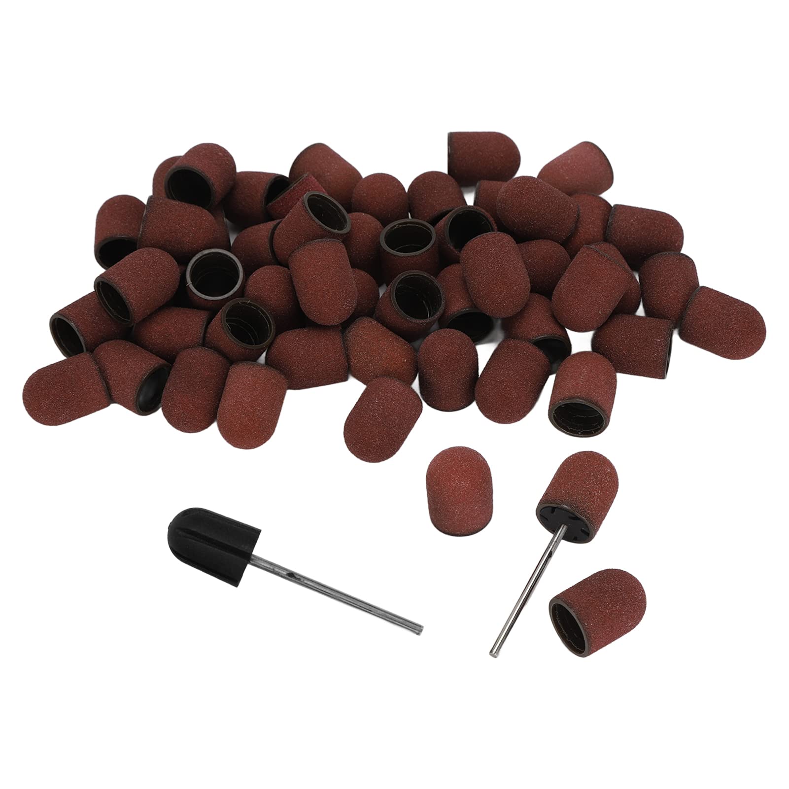 Dioche 50 Bandas de Lijado Profesionales para Uñas, Grano 120 con Eje T, Ideal para Pulido Suave y Compatibles con Máquinas de Manicura - Set de Brocas para Taladro de Uñas