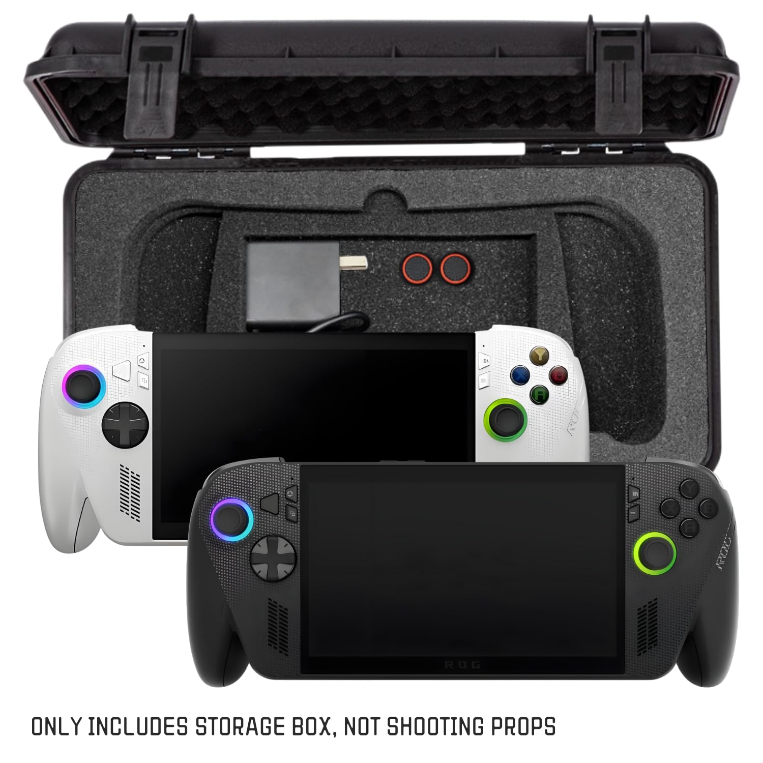 Luck&Link Carrying Bag Case for ROG Xbox Ally X - Hard Waterproof Case for Rog Xbox Ally, Controllers, Docking Station & Accessories - Large Capacity - 3