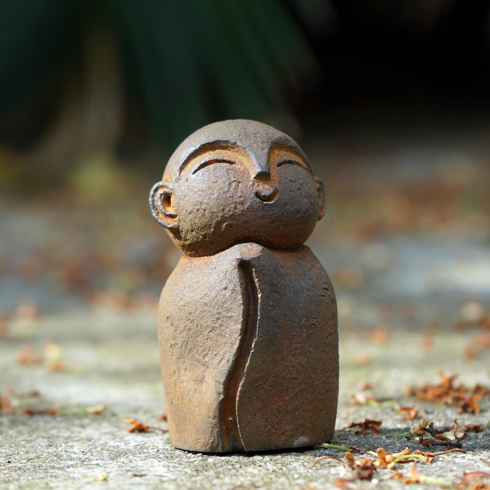 OwMell Japanese Jizo Monk Statue, Buddha Jizo Figu...