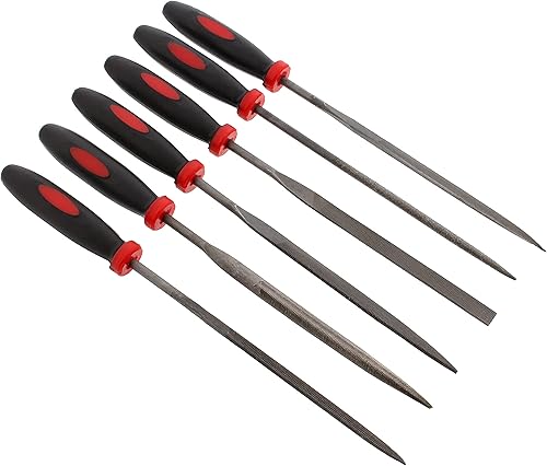 Miniatura 2 de ABN Juego de limas de metal pequeñas para trabajo de metal, kit de 9 piezas de lima de metal para desbarbado a mano, armería, automoción,