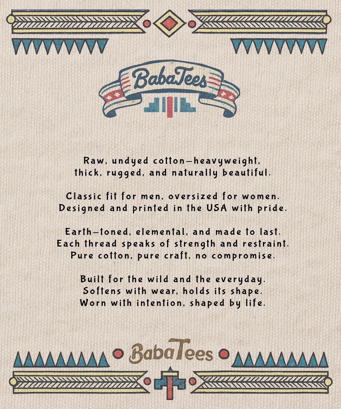 Dog Breed Tshirt for Men & Women - Wilderness Artwork - 100% Natural, Raw, Undyed, Heavyweight Cotton - Image 6