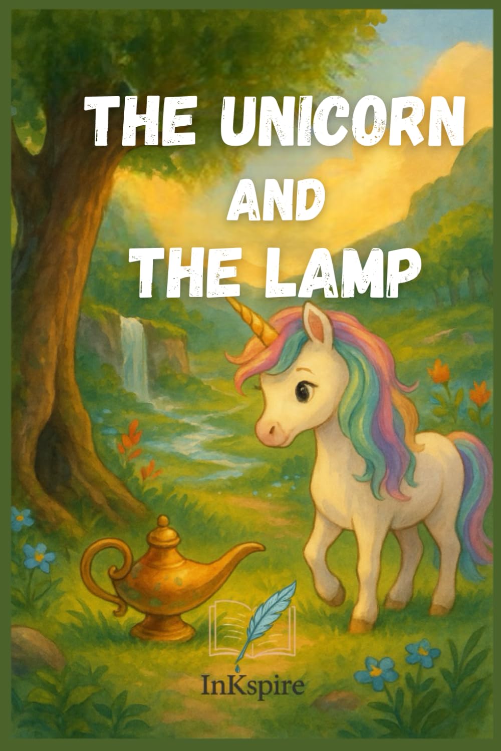 The Unicorn and The Lamp: A Coloring Book for Children