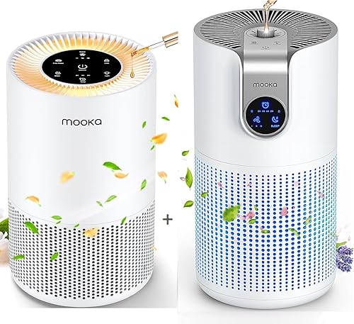 Paquete de 2, purificadores de aire para habitación grande del hogar con aromaterapia