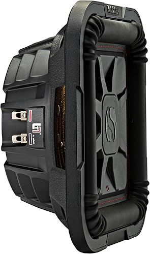 Miniatura 2 de KICKER Subwoofer delgado 46L7T104 L7T L7 de 10 pulgadas (9.8 in), bobina de voz doble, 4 ohmios, 500 vatios
