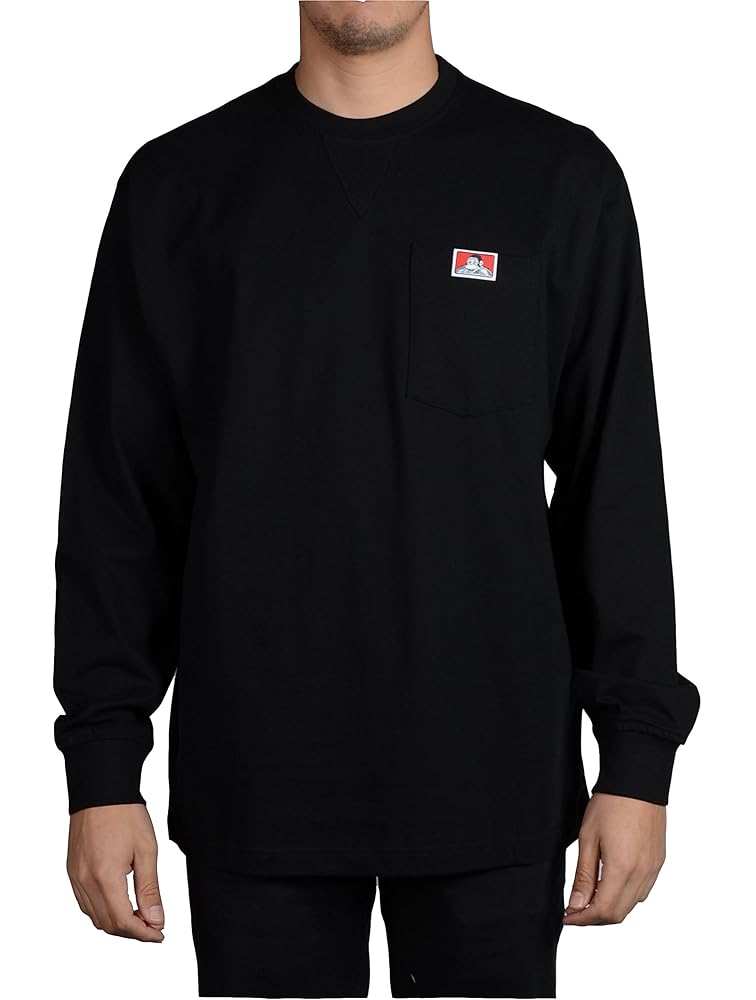 Amazon.com: Ben Davis Men's Heavy Duty Long Sleeve Pocket T