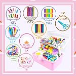 3000Pcs Arts and Crafts Supplies for Kids Craft Kits with Pipe Cleaners Crafting Supply All in 3 Layered Craft Box DIY Crafts for Kids Ages 4-8 8-12 Homeschool Supplies Toys Gifts for Girls & Boys