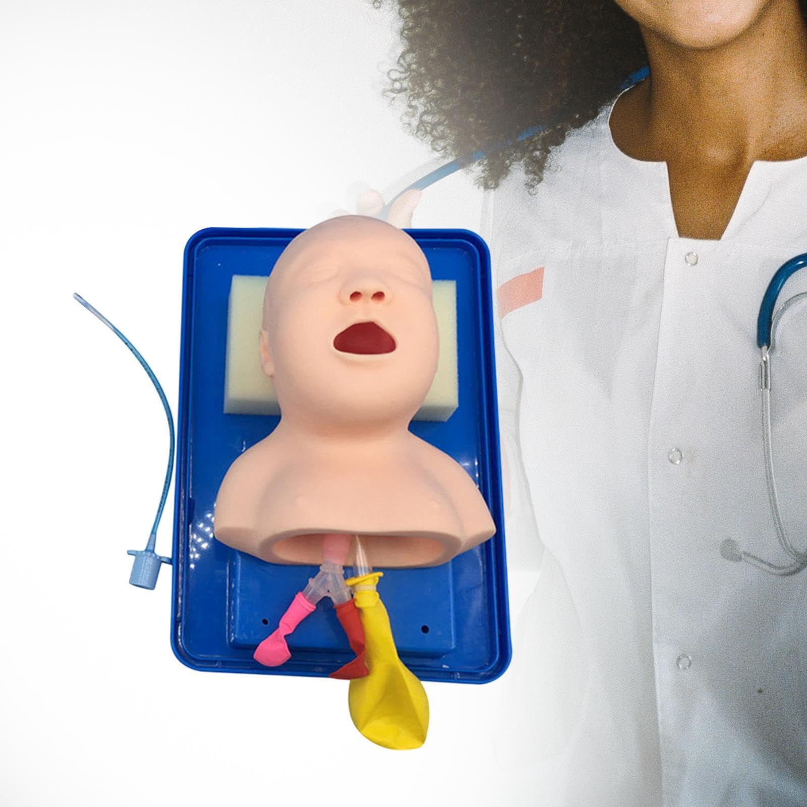 Oshhni Strumento di Pratica Intubazione Pediatrica, Strumento di Treno di Intubazione per Infanti