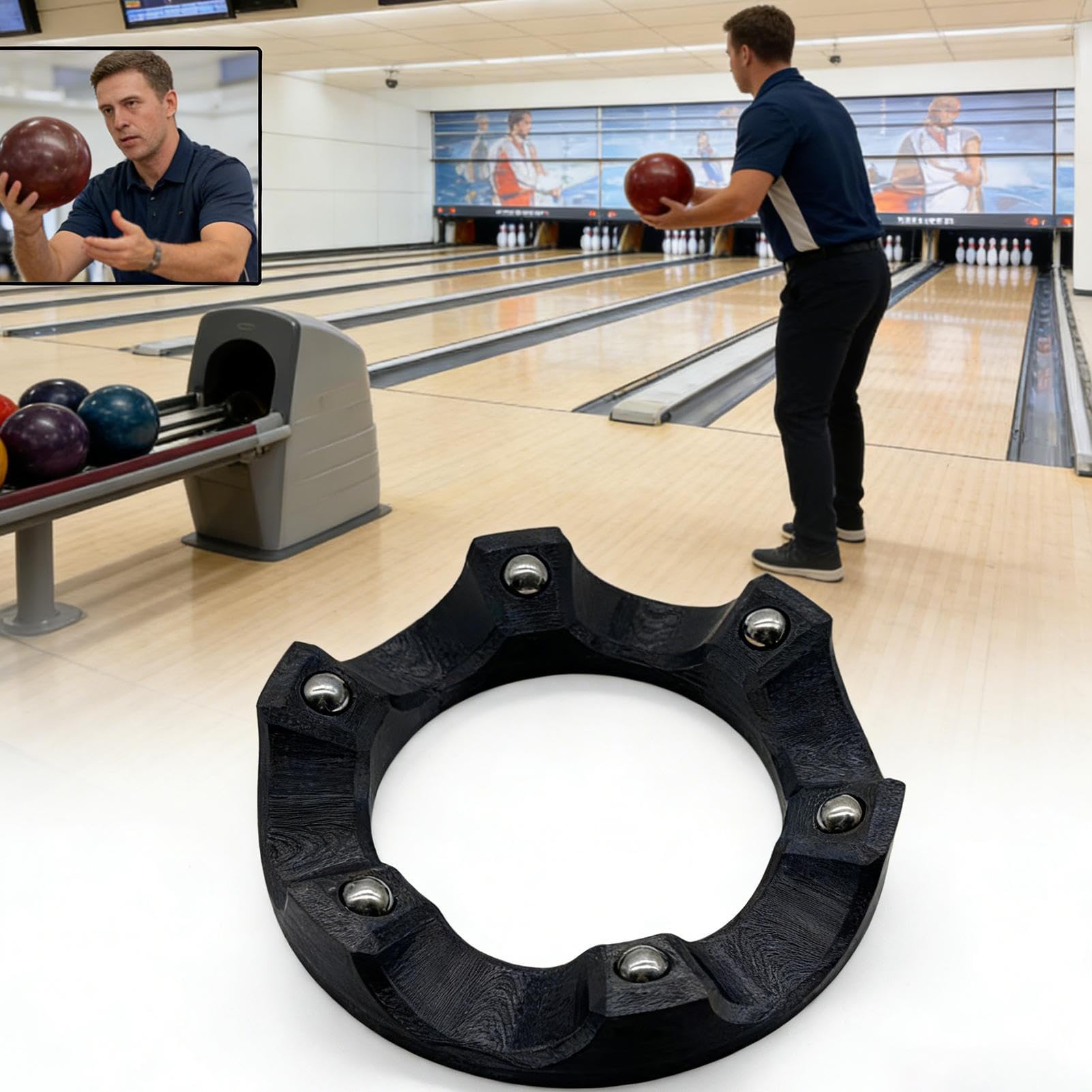 ボウリング　スピナー Amazon.co.jp: Loigohon ボウリングボールスピナー 360度回転マルチ